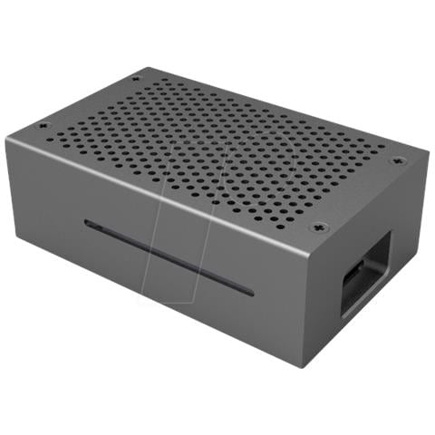Rb-alucasep4+01b Accessorio Per Scheda Di Sviluppo Custodia Nero (raspberry Pi 4b Aluminium Body - Black) - Foto 2
