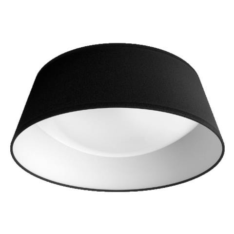 Lampada Da Soffitto A Led - Eyecomfort - 34cm - 14w - 1100 Lumen - 3000k - Metallo Nero - 93533 - Foto 1