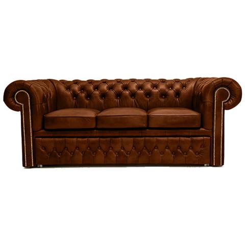 Divano Chesterfield Letto Chesterfield First Class - 3 Posti - Cloudy Caramello - Pelle - Foto 7