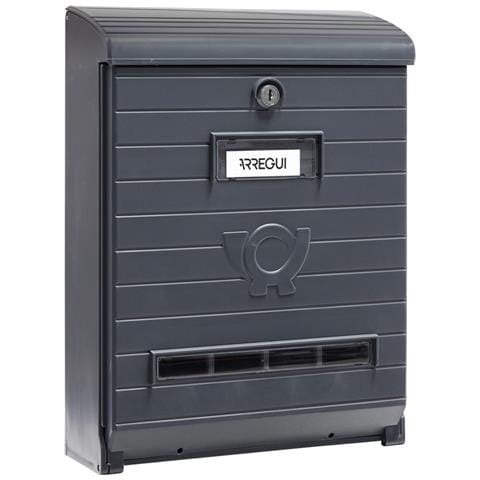Mare E1065 Cassetta Postale Individuale In Plastica Resistente, Di Grandi Dimensioni, Dimensione L (riviste E Buste C4), Grigio - Foto 1