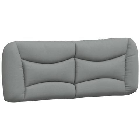 Cuscino Testiera Grigio Chiaro 120 cm in Tessuto - Foto 1