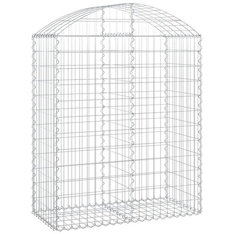 Cesto Gabbione Ad Arco 100x50x120/140 Cm Ferro Zincato - Foto 1