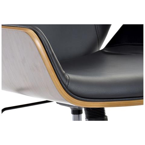 Sedia Da Ufficio Dkd Home Decor Marrone Nero - Foto 3