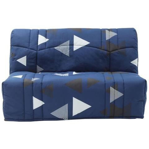 Panca Bz - Tessuto Bikini Blu 100% Cotone - Letto 140 X 190 Cm - 145 X 100 X 90 Cm - Foto 1
