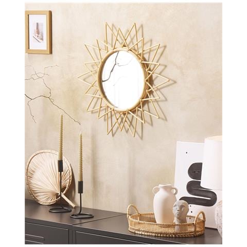 Specchio Aroek Rattan Naturale - Foto 1