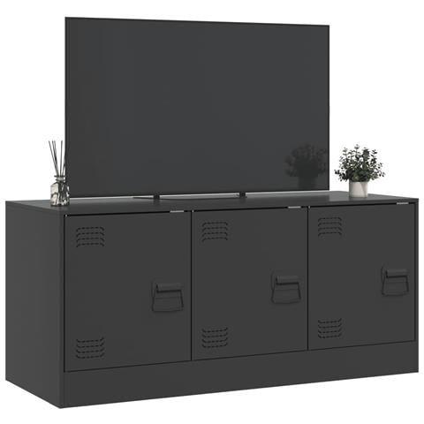 Mobile TV Nero 99x39x44 cm in Acciaio - Foto 10