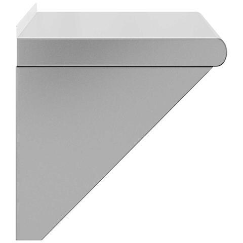 Mensola A Muro 50x30x31 Cm Argento In Acciaio Inossidabile - Foto 2