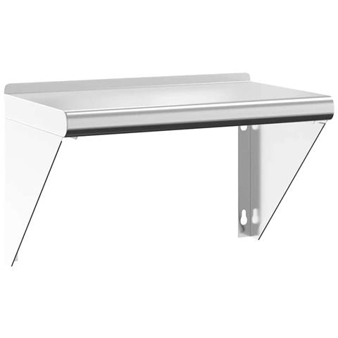 Mensola A Muro 50x30x31 Cm Argento In Acciaio Inossidabile - Foto 1