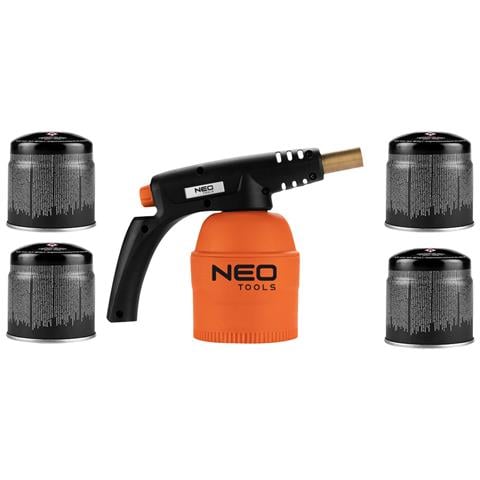 Cannello A Gas Con Cartucce Da 190 G + 4 Cartucce Gas Chiodate - Foto 1