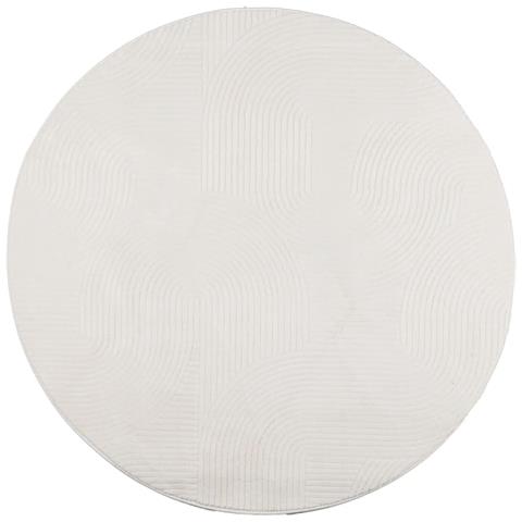 Tappeto Iza A Pelo Corto Con Aspetto Scandinavo Crema 100 Cm - Foto 2