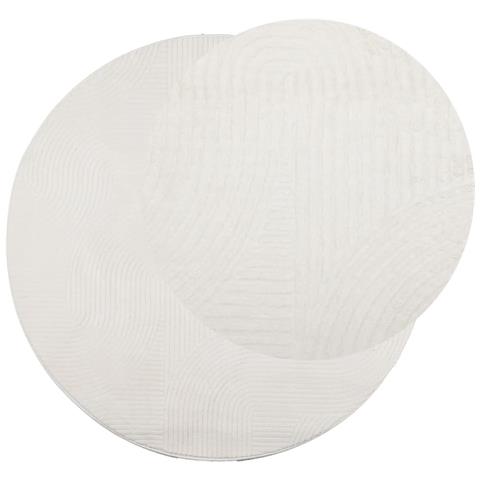 Tappeto Iza A Pelo Corto Con Aspetto Scandinavo Crema 100 Cm - Foto 3