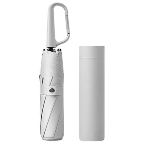 Ombrello Automatico Con Clip - Ombrello Da Viaggio Pieghevole Grey - Foto 1