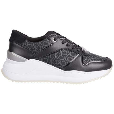 Chunky Intern Wedge Sport Shoe Sneakers Sintetico Scarpe Donna Nero Eu 41, Hw0hw01439 0gn - Foto 1