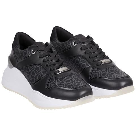 Chunky Intern Wedge Sport Shoe Sneakers Sintetico Scarpe Donna Nero Eu 41, Hw0hw01439 0gn - Foto 2