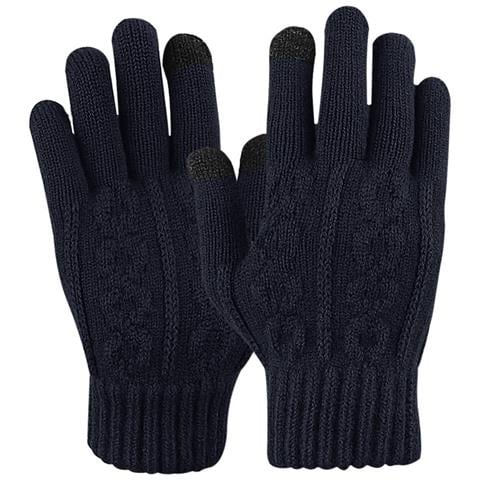 Guanti Con Dita Separate Per Touch Screen Darkblue - Foto 1