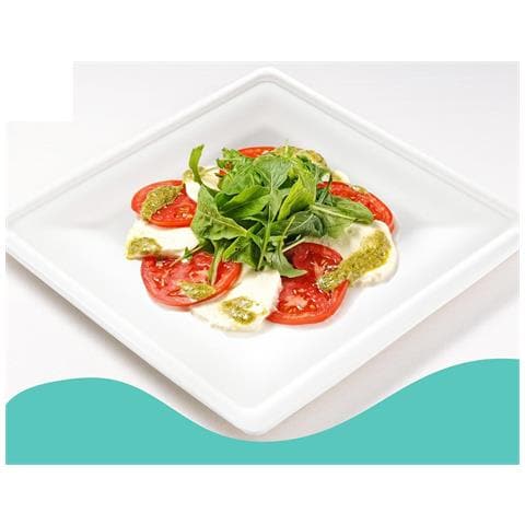 Eco Soul Piatti Di Carta Ecologica Quadrati Da 15 Cm 200 Pz. - Foto 2