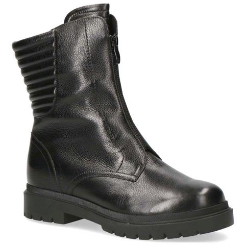 Black Casual Leather Booties Stivaletti Pelle Scarpe Donna Nero Eu 36, 9-26454-27-022 - Foto 2