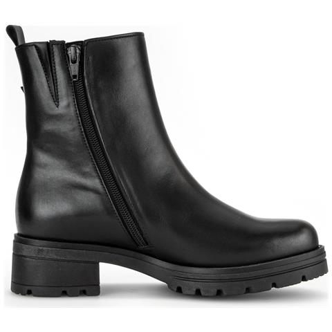 Black Casual Closed Booties Stivaletti Pelle Scarpe Donna Nero Eu 39, 52.780.57 - Foto 2