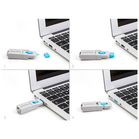 10 Blocco porta per porta USB Tipa-A femmina - Foto 2