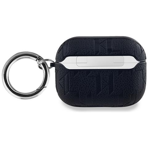 Custodia Per Airpods Pro Monogram Con Design A Testa Di Karl In Rilievo, Nero - Foto 2