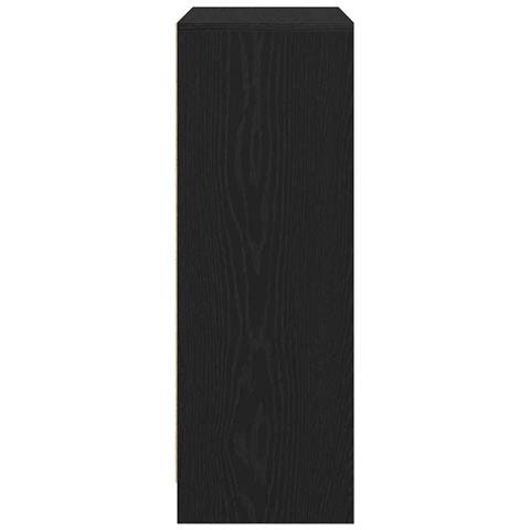 Credenza con Cassetti e Ante Rovere Nero 73x31x90 cm - Foto 2