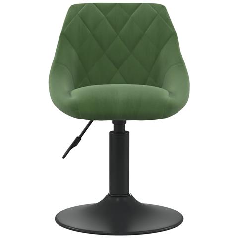 Sedia Da Pranzo Verde Scuro In Velluto - Foto 2