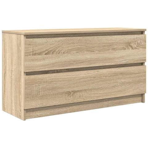 Mobile Porta Tv Rovere Sonoma 100x35x54 Cm In Legno Multistrato - Foto 2