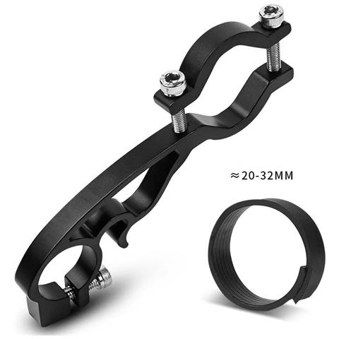 Prolunga Manubrio Bici, Supporto Multifunzionale In Lega Di Alluminio Black + Black - Foto 4