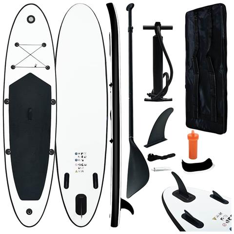 Set Tavola Gonfiabile Da Sup Nero E Bianco - Foto 2