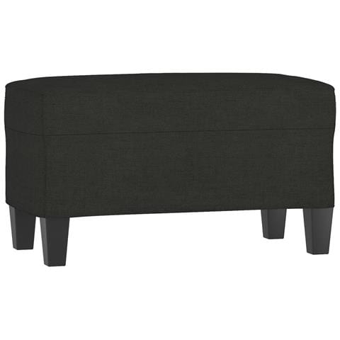 Panca Nero 70x35x41 cm in Tessuto - Foto 1