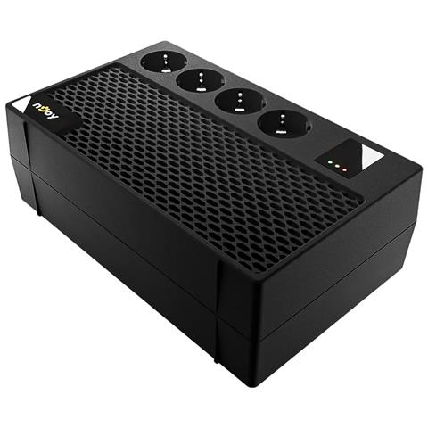 Renton 650 Plus Gruppo Di Continuità  Monofase 650va 360 Watt, Line Interactive, Avr Ups A Ciabatta Multipresa, 4 Uscite Schuko, 1 Batteria 12v-5ah - Foto 3