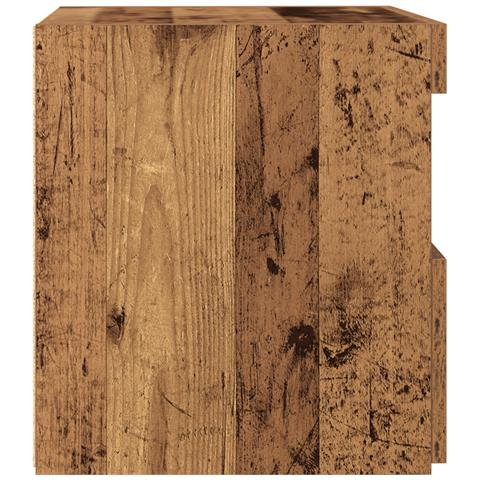 Armadi Laterali  con Luci LED 2 pezzi Legno Vecchio 50x40x45 cm - Foto 9