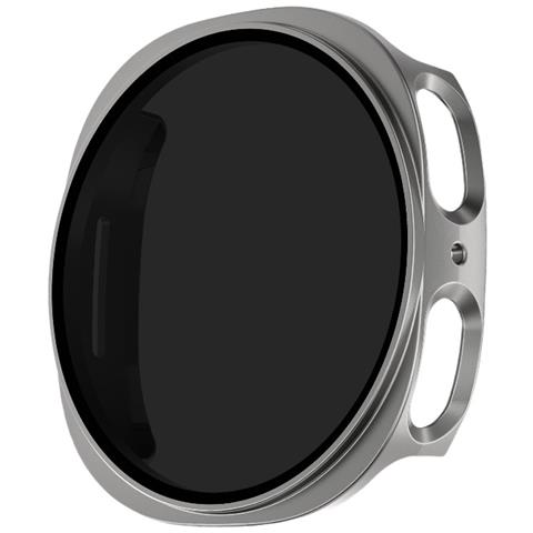 46classic Custodia Protettiva Anti-spia Compatibile Con Samsung Watch8, Guscio Pc Resistente Agli Urti In Grigio Scuro Grey L - Foto 1