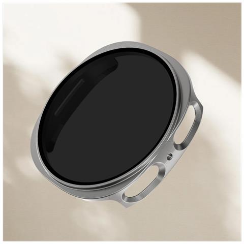 46classic Custodia Protettiva Anti-spia Compatibile Con Samsung Watch8, Guscio Pc Resistente Agli Urti In Grigio Scuro Grey L - Foto 2