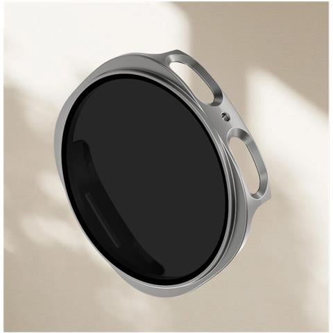 46classic Custodia Protettiva Anti-spia Compatibile Con Samsung Watch8, Guscio Pc Resistente Agli Urti In Grigio Scuro Grey L - Foto 3