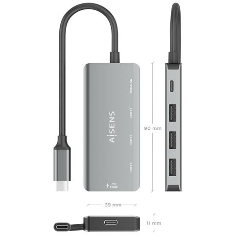 A109-0945 replicatore di porte e docking station per laptop Cablato USB 3.2 Gen 1 (3.1 Gen 1) Type-C Grigio - Foto 6