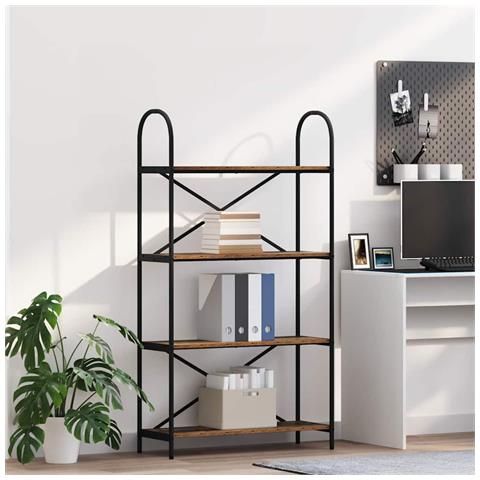 Libreria Legno vecchio 80 x 30 x 146 cm Legno multistrato - Foto 2