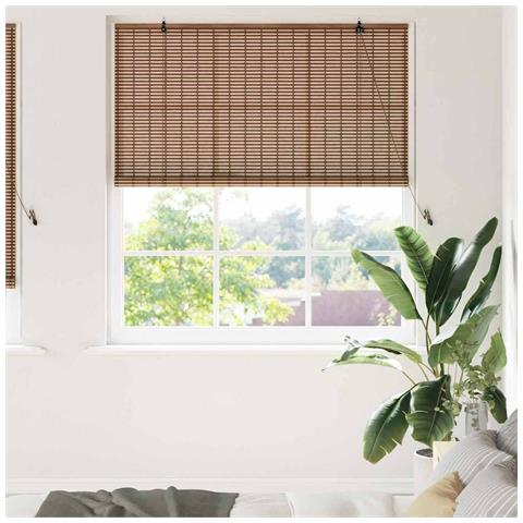 Tenda per Finestra con tende Marrone 140 x 220 cm Bambù - Foto 2