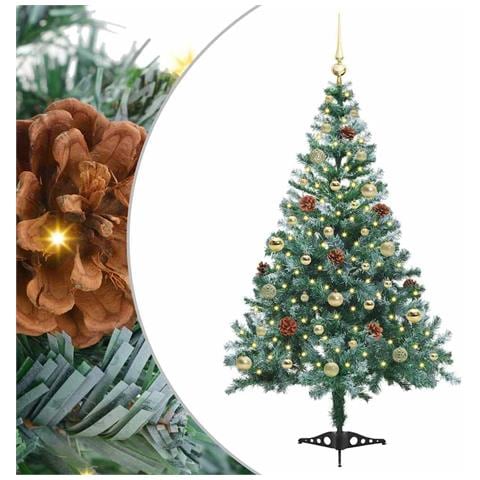 Albero di Natale artificiale Verde 150 cm PVC e Acciaio - Foto 1