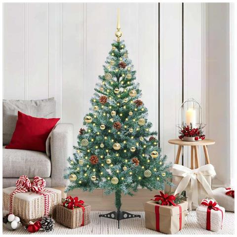 Albero di Natale artificiale Verde 150 cm PVC e Acciaio - Foto 2