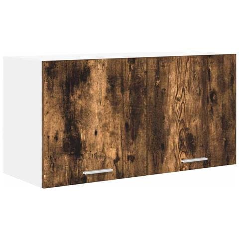 Armadio pensile con porta Riga Rovere fumé 80 x 31 x 40 cm - Foto 1
