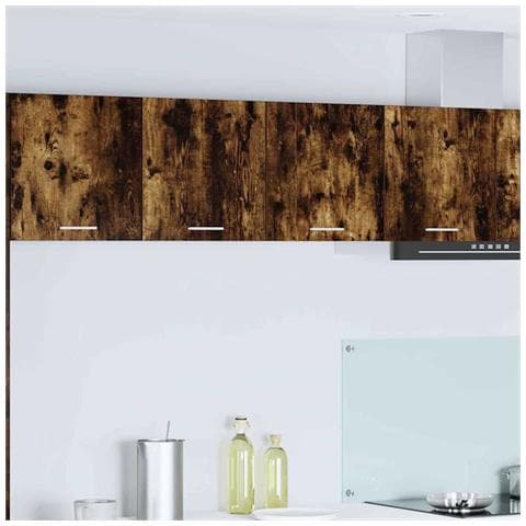 Armadio pensile con porta Riga Rovere fumé 80 x 31 x 40 cm - Foto 2