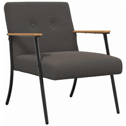 poltrona Grigio scuro 59 x 75 x 78 cm - Foto 1