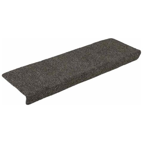 Tappetini per scale autoadesivi 30 pz 65x21x4 cm Antracite Bordo rettangolare - Foto 2