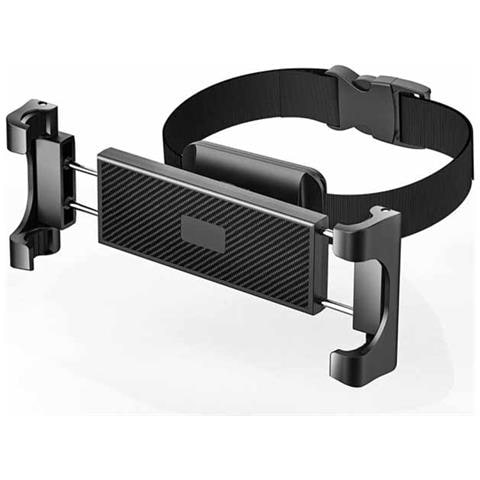 Supporto Per Telefono Poggiatesta Auto - Nero, Rotazione A 360° Regolabile, Compatibile Con Dispositivi Da 4,7-12,9 Pollici - Foto 1
