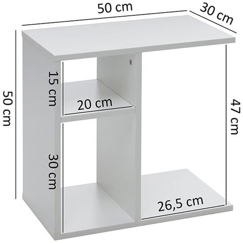 Tavolino da caffè /tavolino laterale, bianco - Foto 1