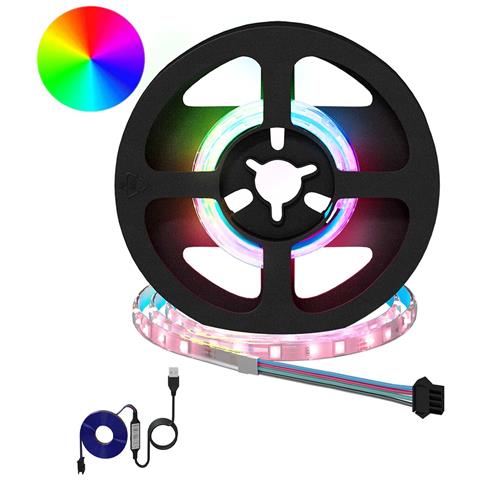 Striscia LED 12 pcs Nero e trasparente 250 mm Rame e plastica - Foto 1