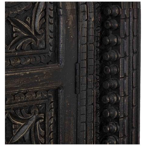 Armadio In Legno Nero Fatto A Mano, 112x41x181h Cm - Foto 8