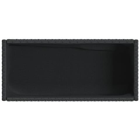 Fioriere da Giardino con Ripiani 2pz Nere 70x28x70cm Polyrattan - Foto 9