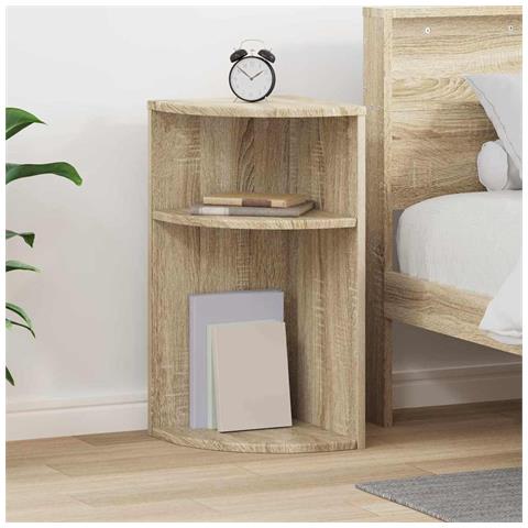 Tavolino Rovere Sonoma 29,6 x 29,6 x 60 cm Legno multistrato - Foto 2